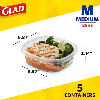 GladWare 24oz Soup & Salad Food Storage Containers