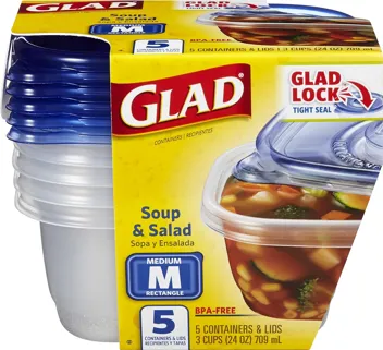 GladWare 24oz Soup & Salad Food Storage Containers