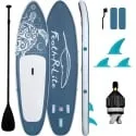 Feath-R-Lite 10'6 " Inflatable Paddle Board Stand Up Paddleboard Set (Blue Turtle)