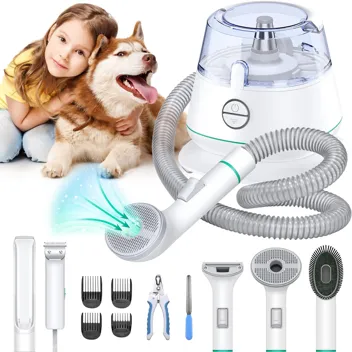 Poseag 7-in-1 Vacuum Dog Grooming Kit