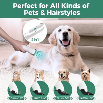 Poseag 7-in-1 Vacuum Dog Grooming Kit