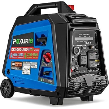 Poxurio 4000W Dual Fuel Gas and Propane Powered Portable Inverter Generator