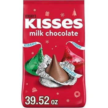 Kisses 39.52oz Milk Chocolate Christmas Candy Bulk Bag