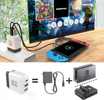 36W Nintendo Switch Dock Charger with 4K@60Hz HDMI