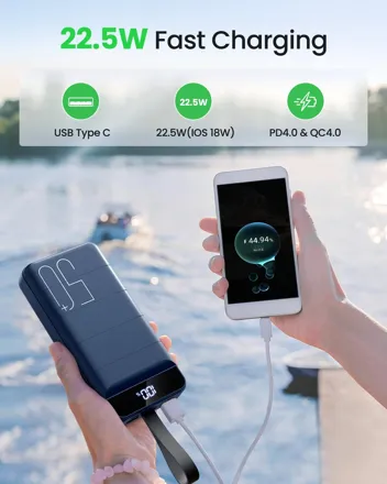 Morfec 50000mAh 22.5W Portable Power Bank