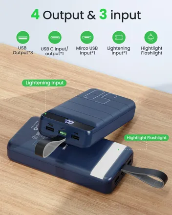 Morfec 50000mAh 22.5W Portable Power Bank