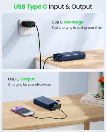 50000mAh 22.5W Portable Power Bank