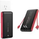 Veektomx VT205 20000mAh Portable Power Bank w/ 3 Built-in Cables