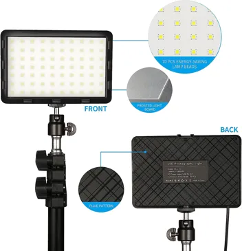 Altson XK-70D Photography Video LED Lighting Kit