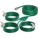 Addlon 3-in-1 27ft 16AWG Splitter Outdoor Extension Cord