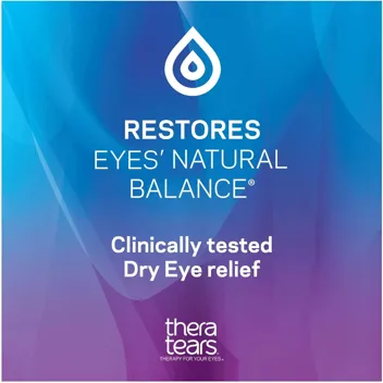 TheraTears Dry Eye Therapy Eye Drops for Dry Eyes, 1.0 Fl Oz