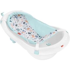 Baby to Toddler 4-In-1 Sling ‘N Seat Tub w/ Removable Infant Support & 2 Toys (Pacific Pebble)