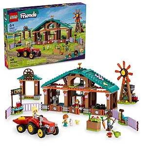 489-Piece Friends Farm Animal Sanctuary & Tractor Toy (42617)