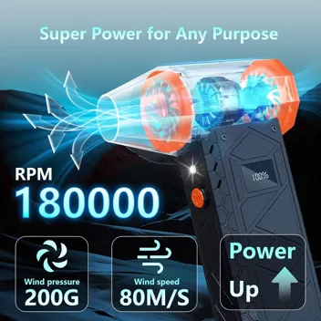 Degge 180,000rpm 4-Gear Cordless 10000mAh Electric Compressed Air Duster