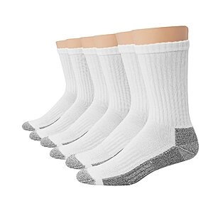 6-Pack Work Socks (White)