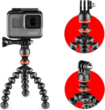 JOBY GorillaPod Starter Kit: Mini Flexible Tripod with Universal Smartphone Clamp