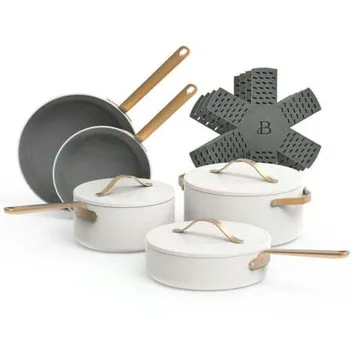 Drew Barrymore Beautiful 12-Piece Ceramic Non-Stick Cookware Set