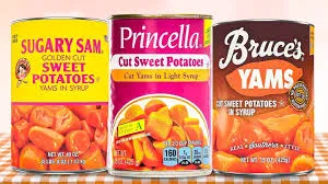 Princella Canned Cut Sweet Potatoes No Sugar Added 40 oz