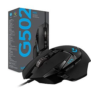 G502 HERO High Performance Wired Gaming Mouse, HERO 25K Sensor, 25,600 DPI, RGB, Adjustable Weights, 11 Programmable Buttons