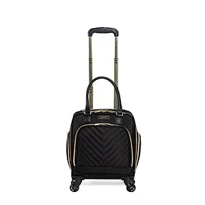 17" Cole Reaction Chelsea Chevron Quilted Carry On Luggage (Black)