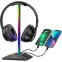 New Bee RGB Light USB-C Headphone Stand