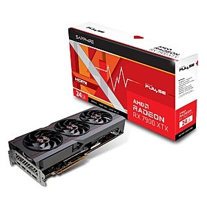 Pulse AMD Radeon RX 7900 XTX Gaming Graphics Card with 24GB GDDR6