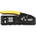 Tools Compact Ratcheting Modular Data Cable Crimper, Wire Stripper & Cutter