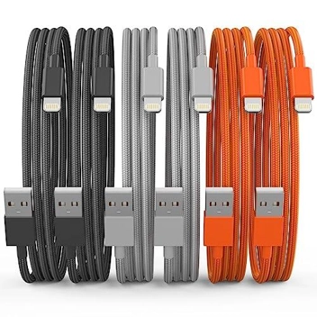 Qiruoz iPhone MFi Certified Charging Cables (, 3/3/6/6/6/10ft)