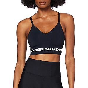 Seamless Low Impact Long Sports Bra , Black (001)/Halo Gray , Small