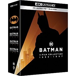 Batman 4-Film Collection 1989-1997 (4K UHD + Blu-ray + Digital)