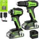 24V Brushless 1/2" Drill + 1/4" Impact Driver Combo Kit