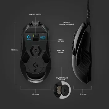 G903 LIGHTSPEED Wireless Gaming Mouse