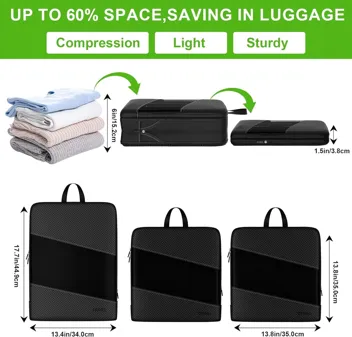 Untiful 6-Piece Compression Packing Cubes