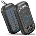 36000mAh Solar Power Bank w/ 3x Built-in Cables and Wireless Charging